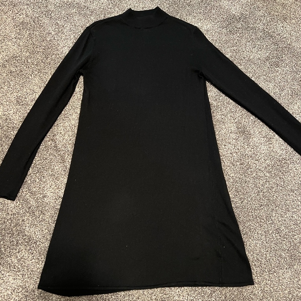 H&M long sleeve black dress